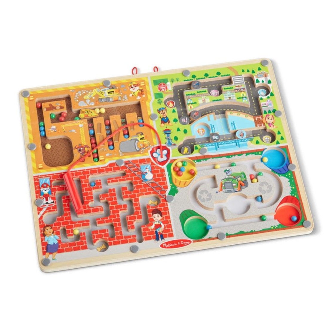 Дървен магнитен лабиринт Melissa and Doug Paw Patrol 4 в 1 33324
