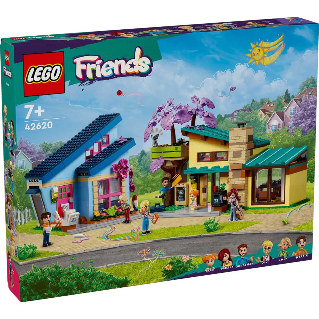 LEGO® Friends Семейните къщи на Оли и Пейсли 42620