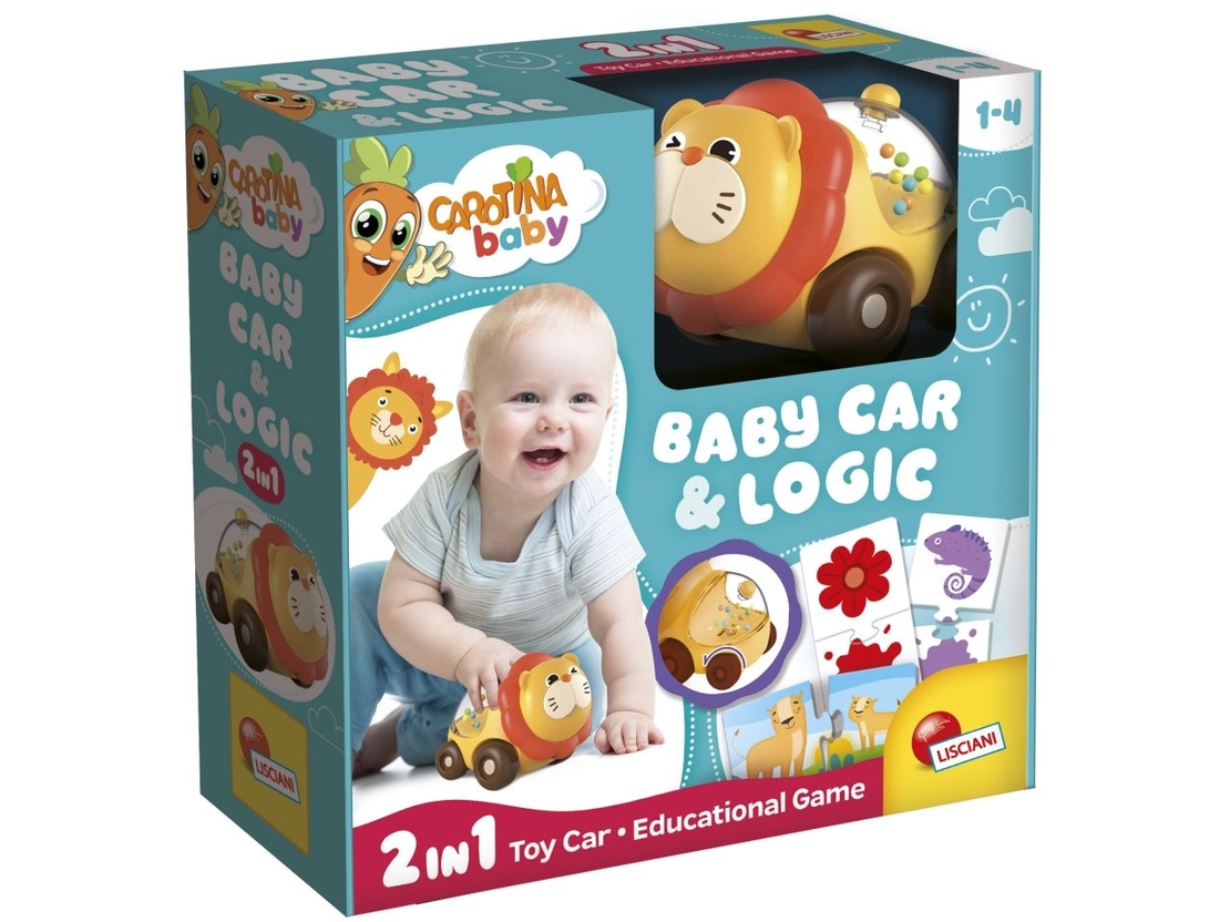 Образователна играчка Lisciani Cartina Baby Lion Car & Logic