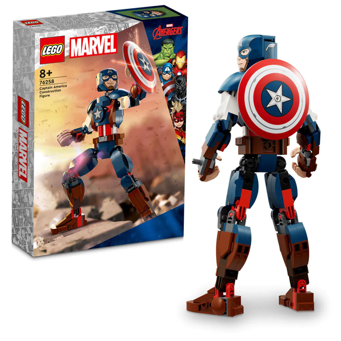 LEGO® Marvel Фигура за изграждане Kапитан Америка 76258