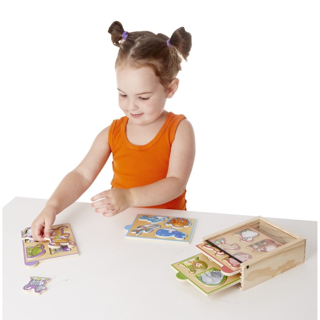 Дървен пъзел мини животни Melissa and Doug 14790