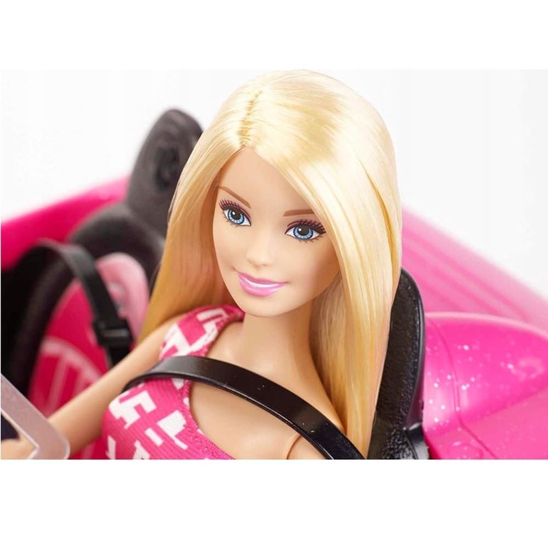 Игрален комплект Mattel Barbie с розов автомобил