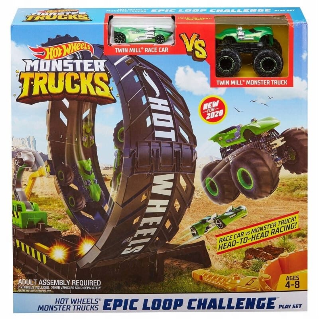 Детска писта Mattel Hot Wheels Monster Trucks Сет 1:64 Epic Loop Challenge