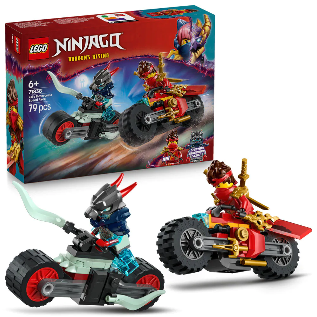LEGO® NINJAGO® Състезанието с мотоциклети на Кай 71838
