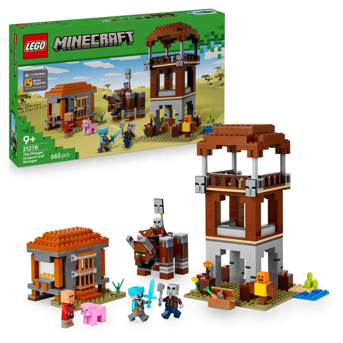 LEGO® Minecraft® Кулата на грабителите и Опустошителя 21278