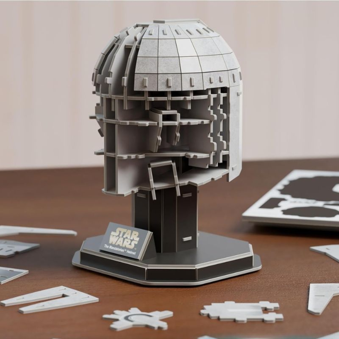4D пъзел Spin Master Star Wars The Mandalorian Helmet, 88 ч.