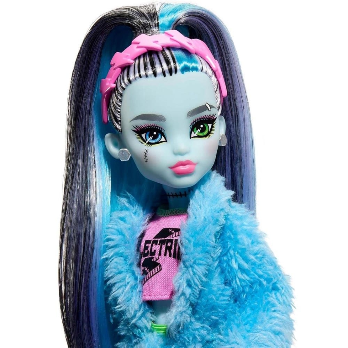 Кукла Mattel Monster High Frankie Stein & Watzie с аксесоари и домашен любимец