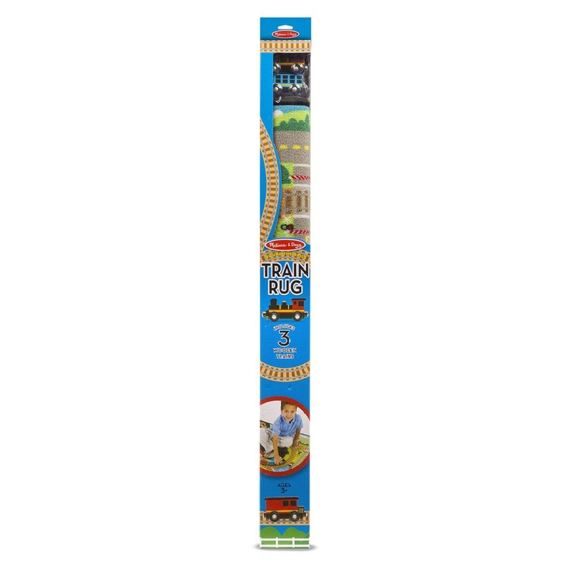Килимче за игра с влакче Melissa and Doug ЖП гара 19554