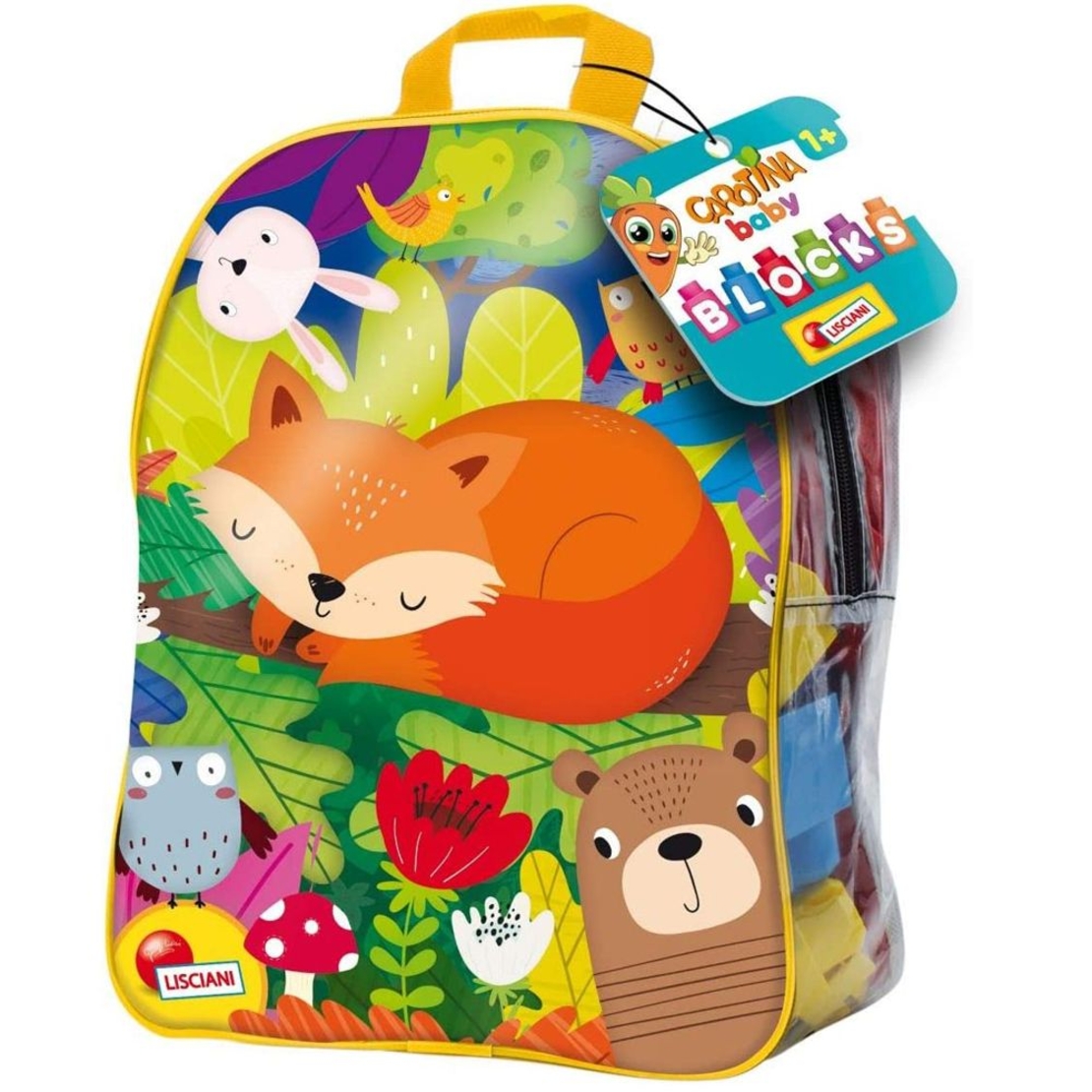 Lisciani Конструктор CAROTINA BABY в раница Животни 24ч.