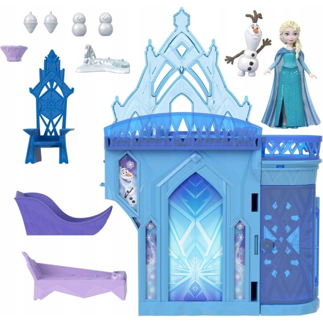 Игрален комплект Mattel Disney Frozen Замъкът на Елза с кукла и аксесоари