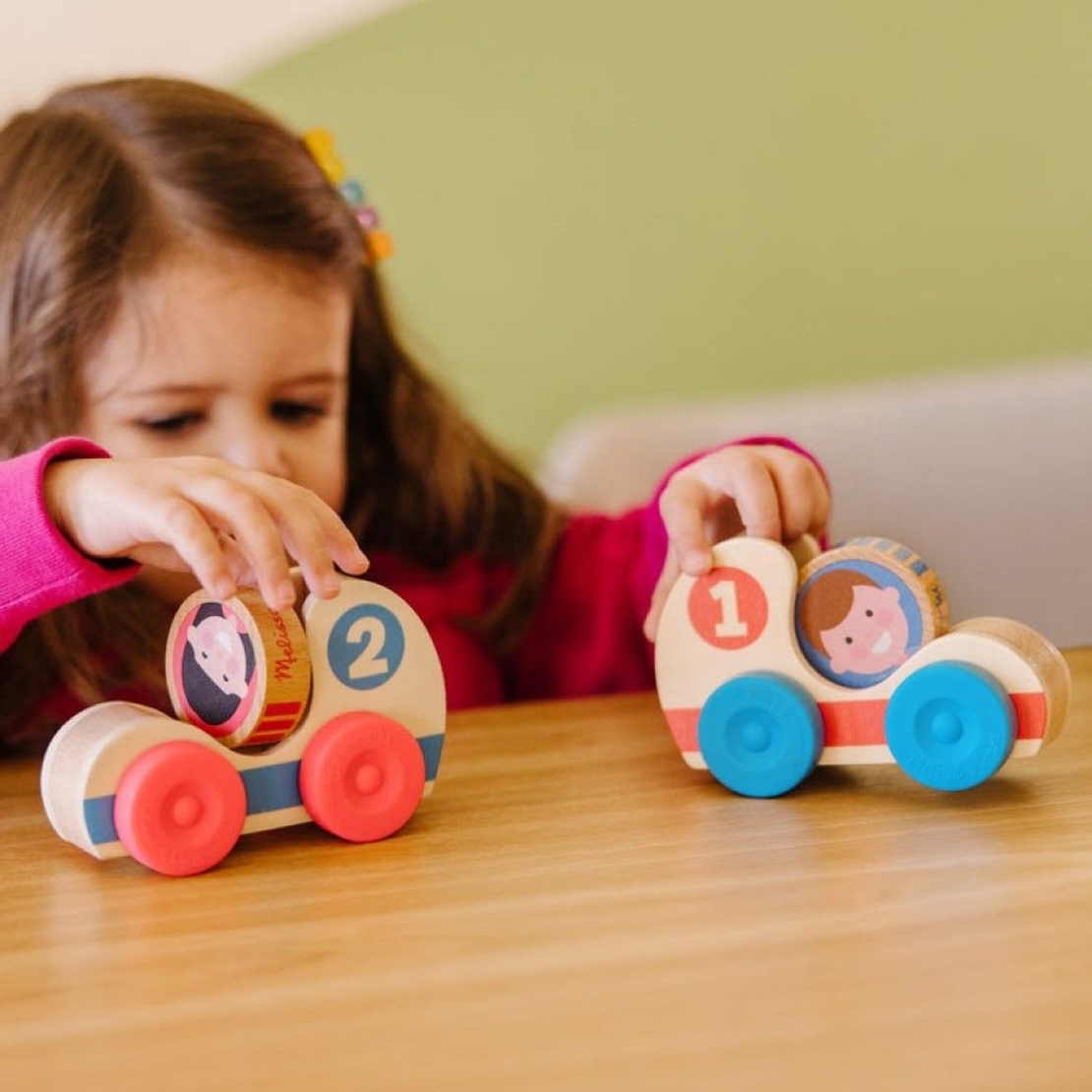 Дървени състезателни коли Melissa and Doug GO Tots 2бр. 30737