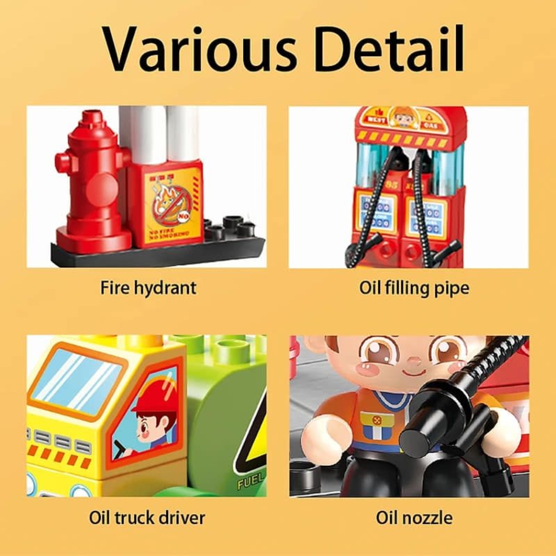 Конструктор Feelo City Series Бензиностанция, 43 ч.