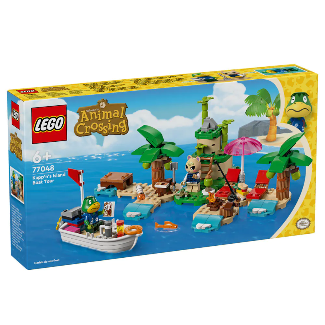 LEGO® Animal Crossing™ Пътуването с лодката на Kapp'n 77048