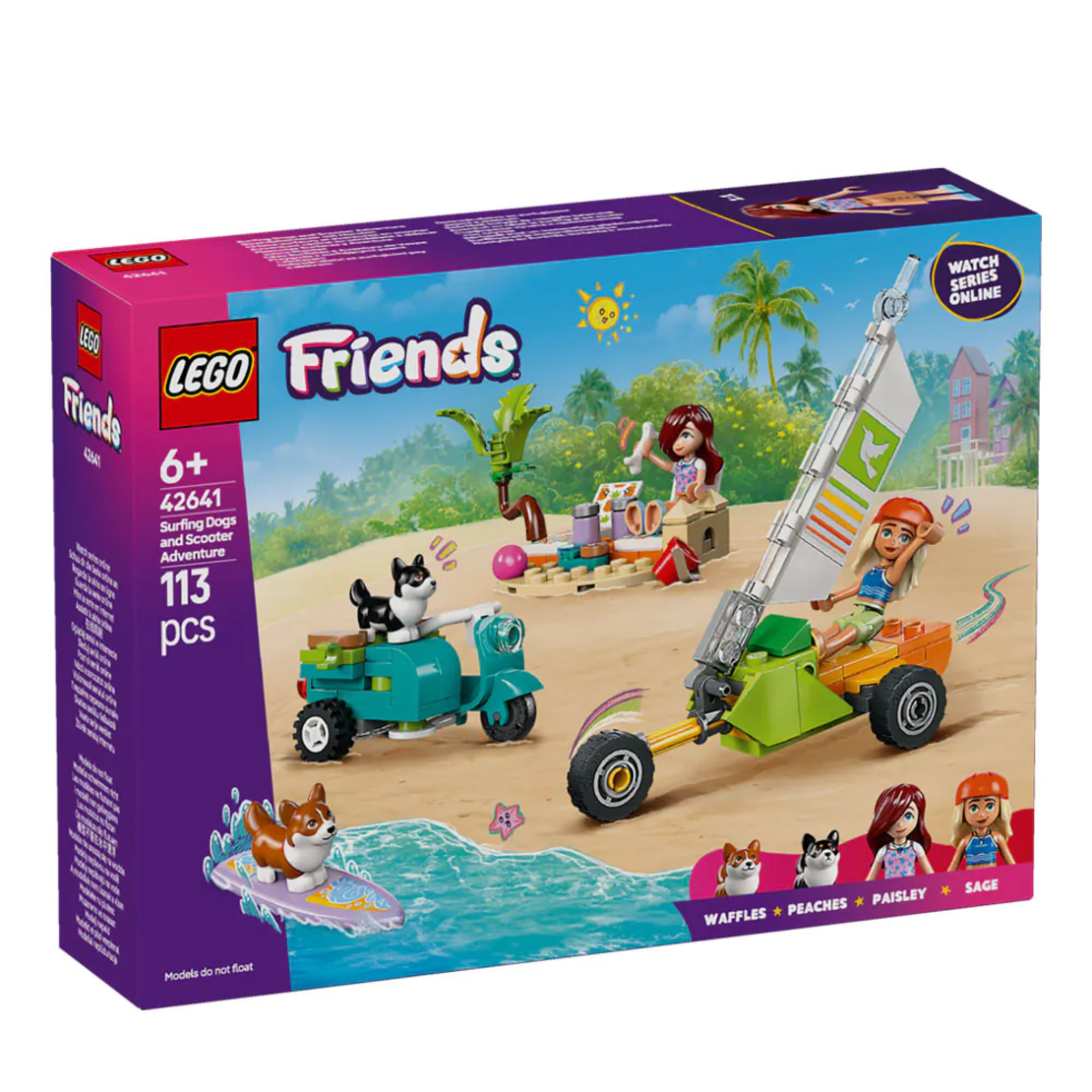 LEGO® Friends Сърфиращи кучета и приключение със скутери 42641