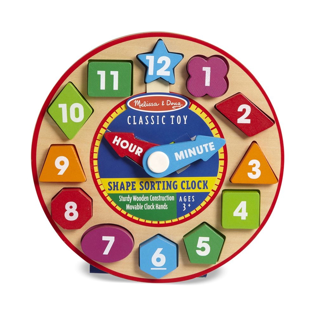 Дървен часовник сортер Melissa and Doug 18593