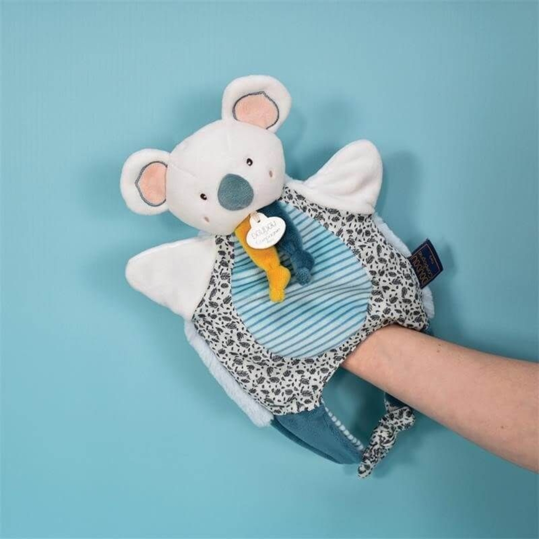 Плюшена играчка за гушкане, петрушка и чанта 3 в 1 Doudou коала 30 см, DC3826