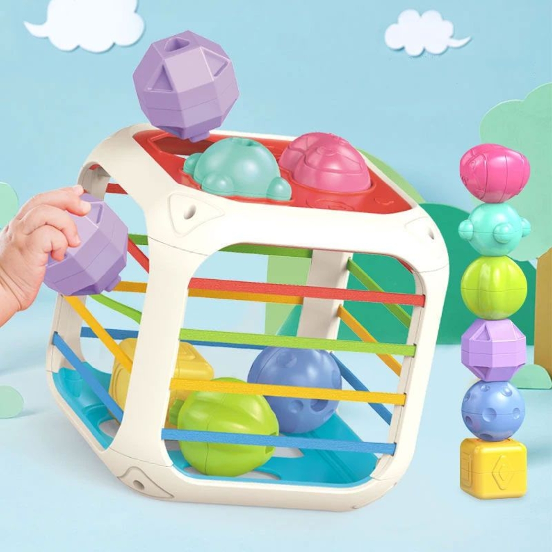 Сортер за бебе 2 в 1 Raya Toys Кубче