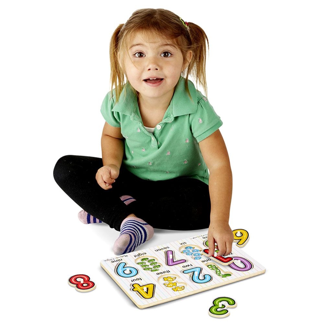 Дървен пъзел Melissa and Doug Цифри 13273