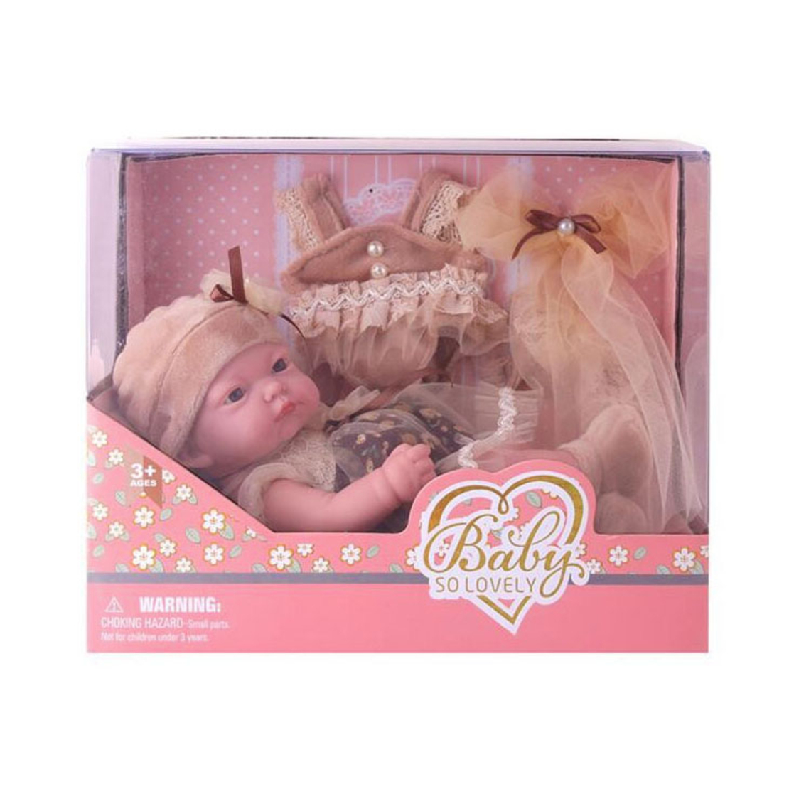 Kукла бебе с дрехи Испанче Baby So Lovely Raya Toys, 25 cm