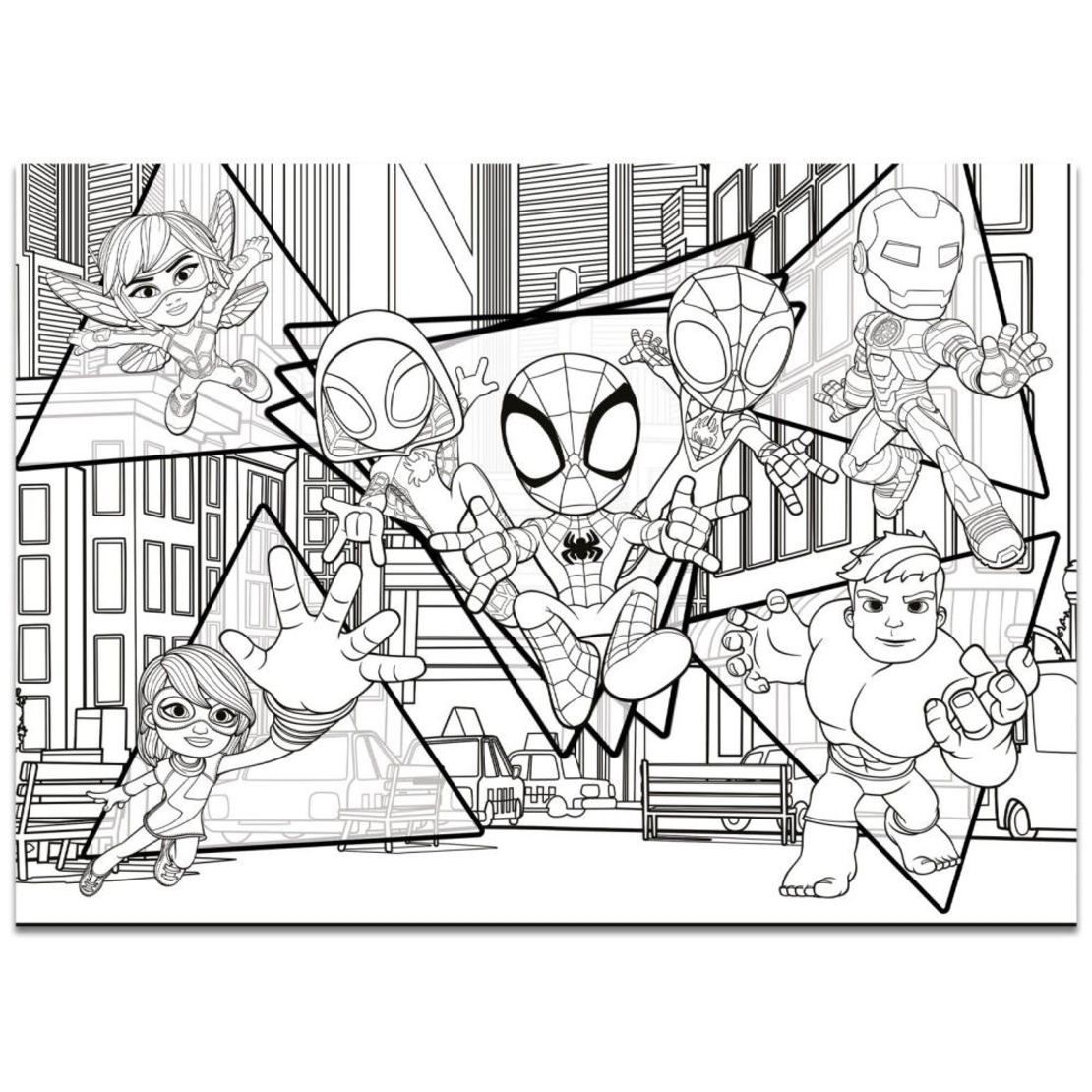 Детски пъзел Lisciani MAXI FLOOR Marvel Spidey 4x48ч.