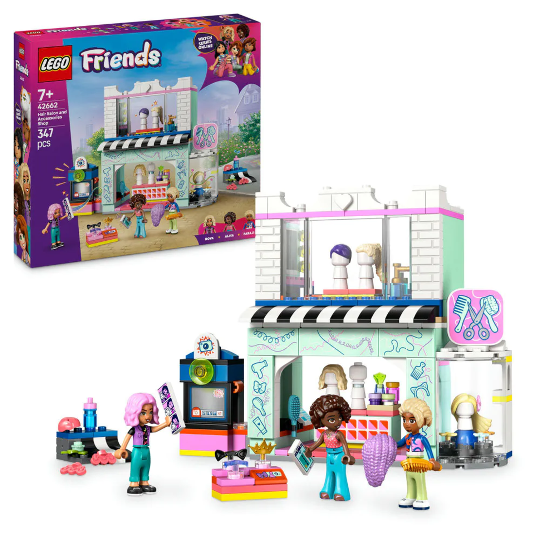 LEGO® Friends Фризьорски салон и магазин за аксесоари 42662