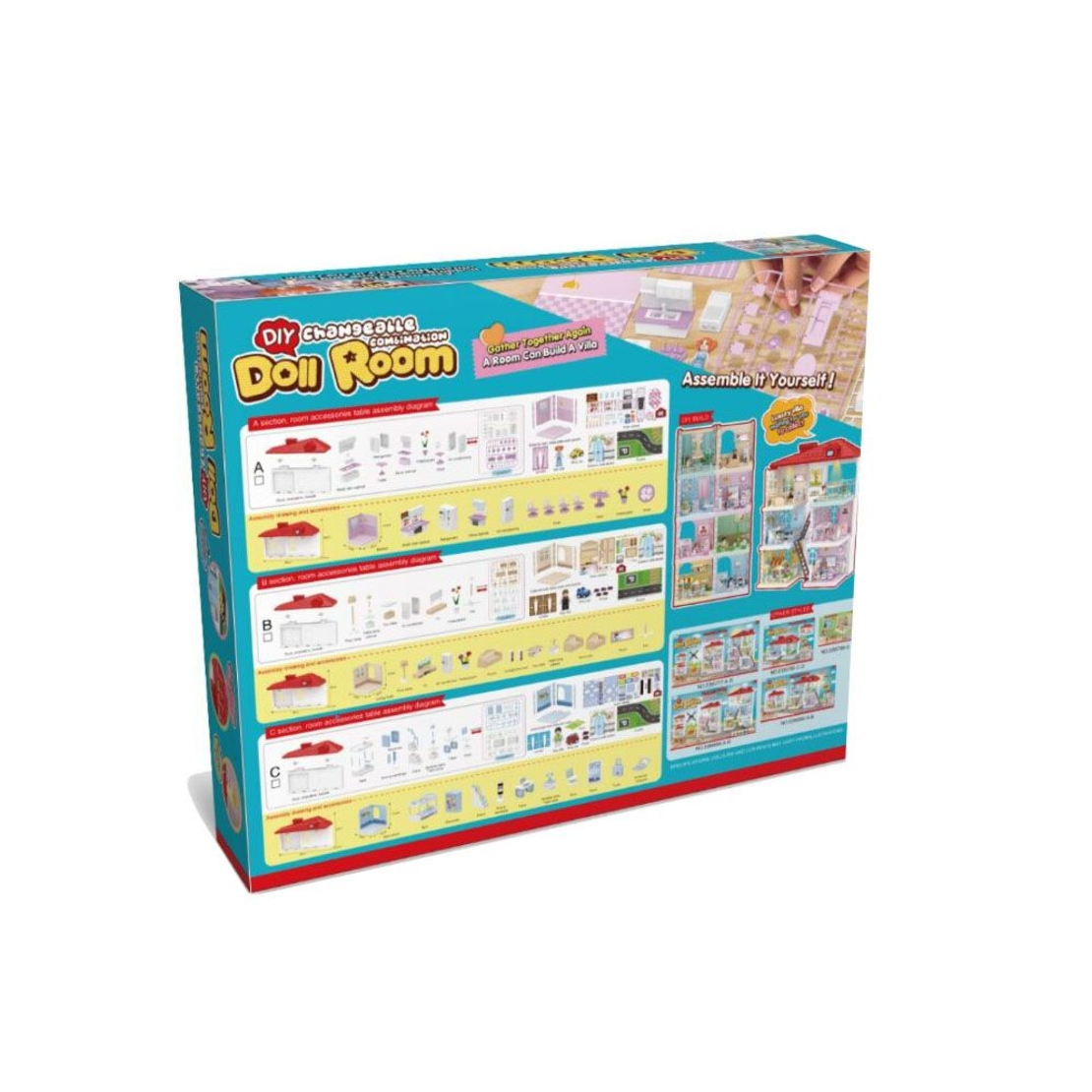 Raya Toys Конструктор Направи си сам къщичка, Асортимент