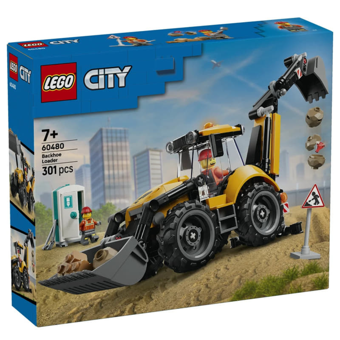 LEGO® City Жълт багер със задна лопата 60480