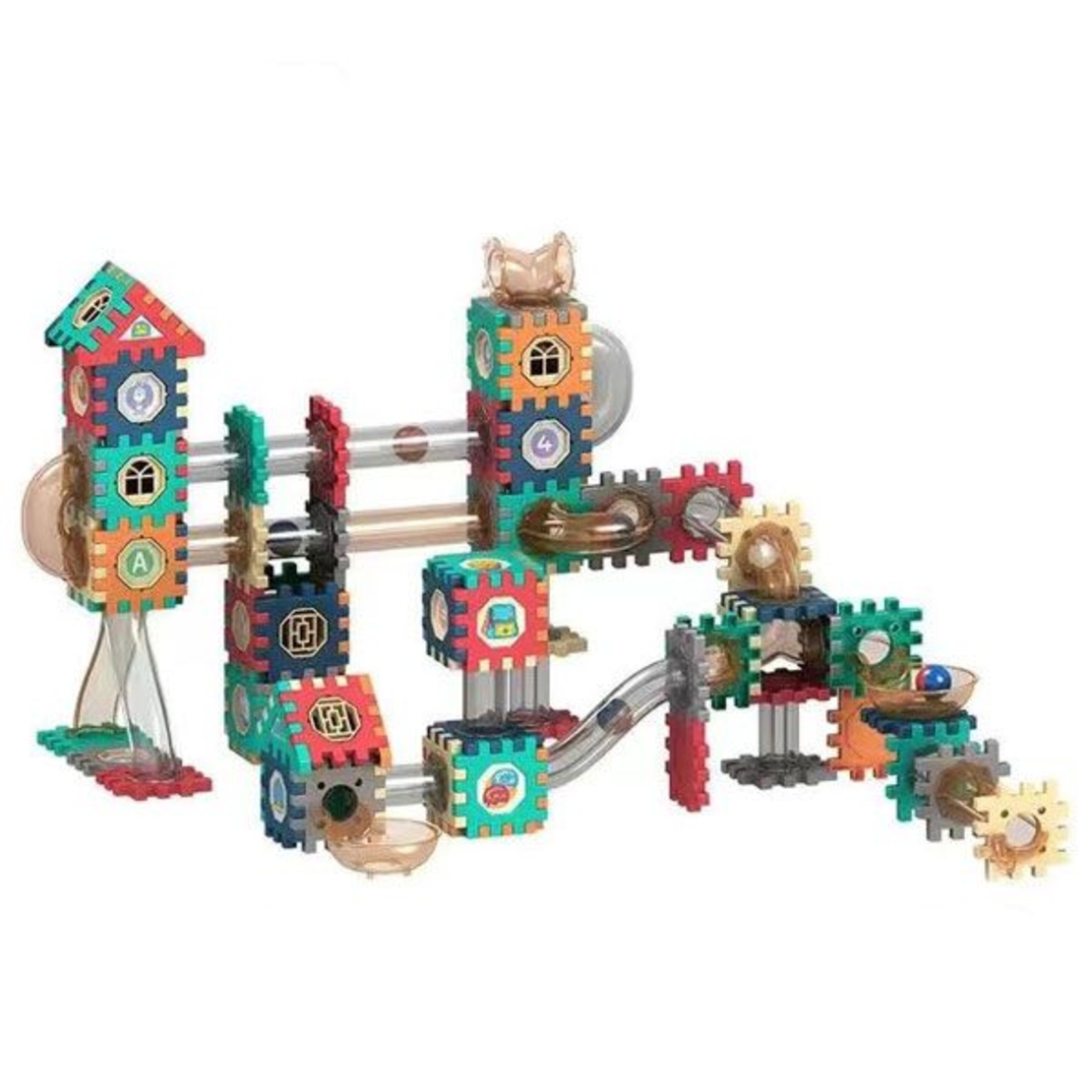 Raya Toys Конструктор с тунел и топче, 226 части