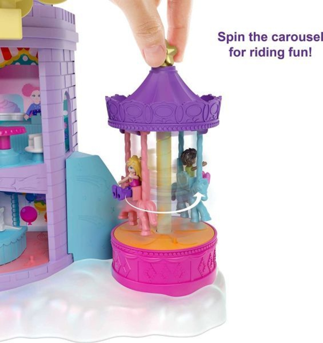 Комплект Polly Pocket Rainbow Funland Theme Park