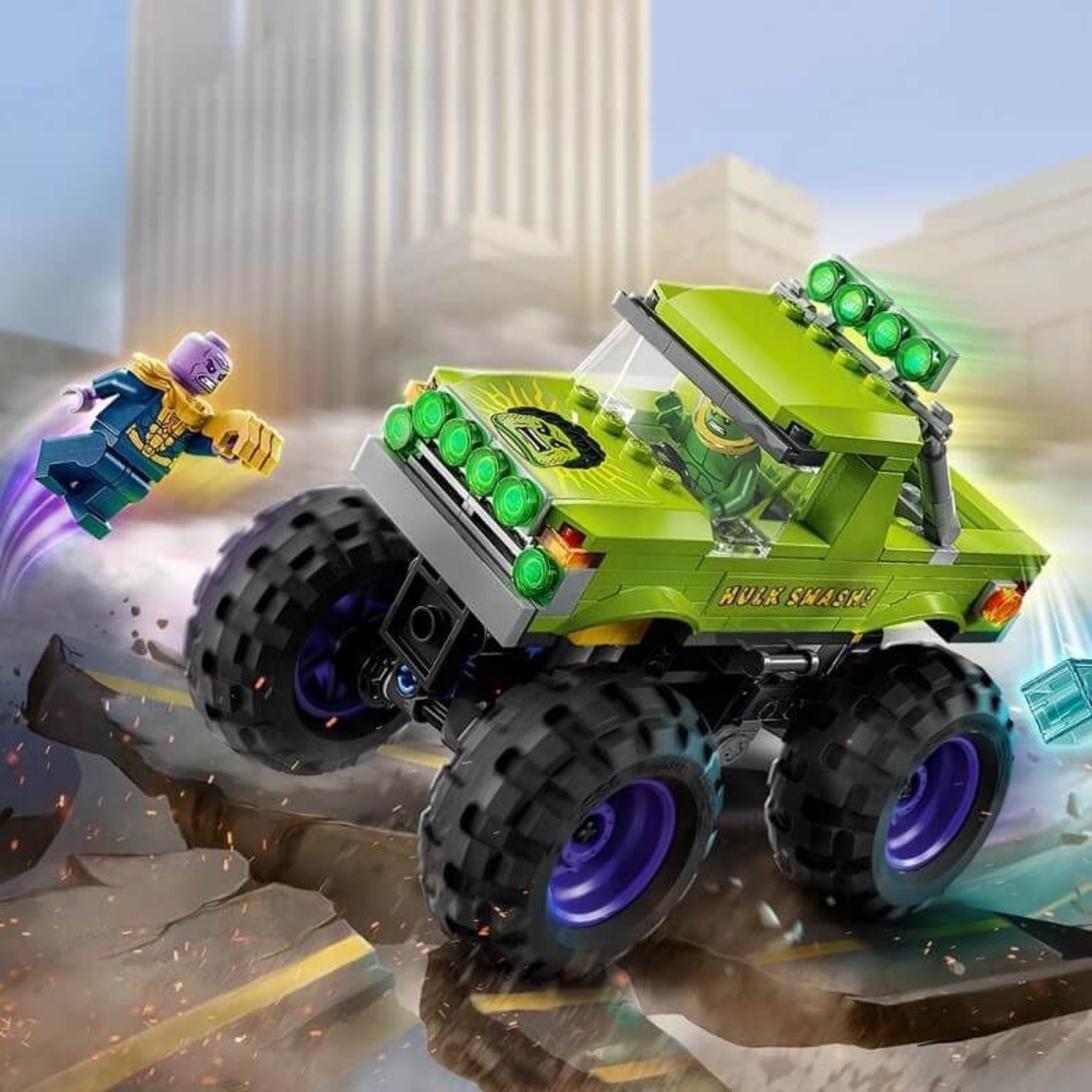 LEGO® Marvel Камионът на Хълк срещу Танос, 76312