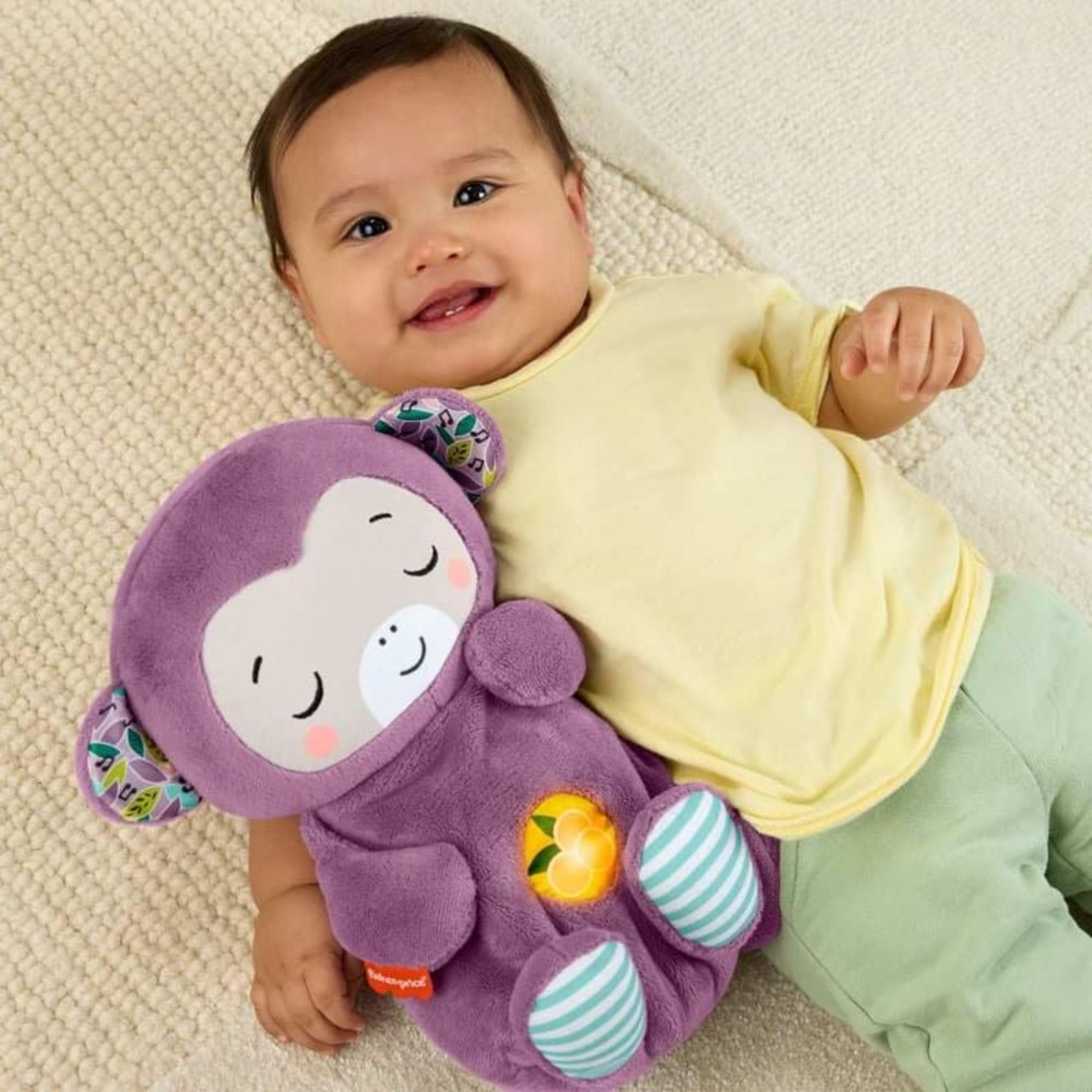 Плюшeна играчка Fisher Price Purple Monkey Soothe and Snuggle