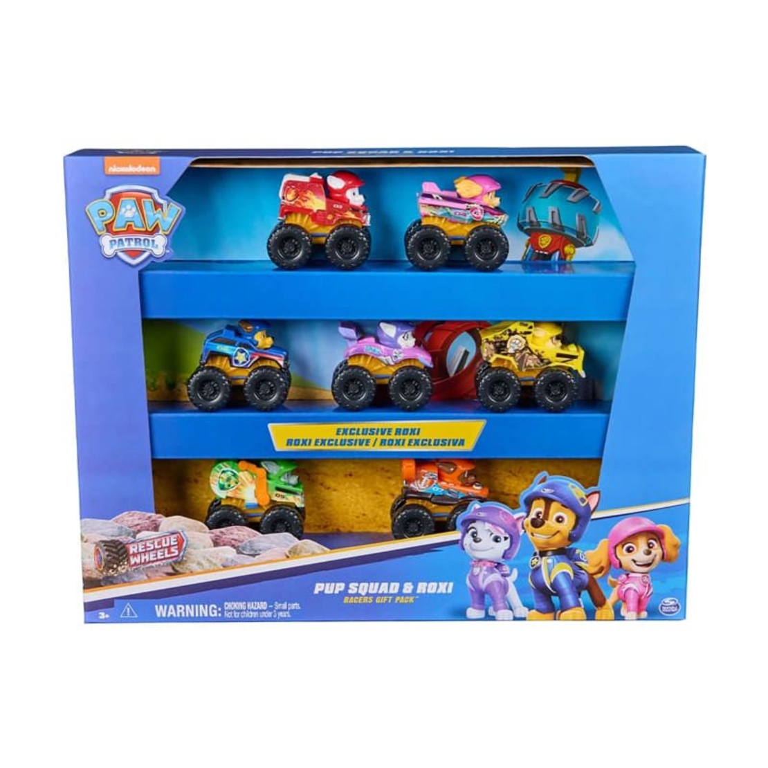 Комплект колички Spin Master Paw Patrol Rescue Wheels Pup Squad and Roxi, 7 бр.