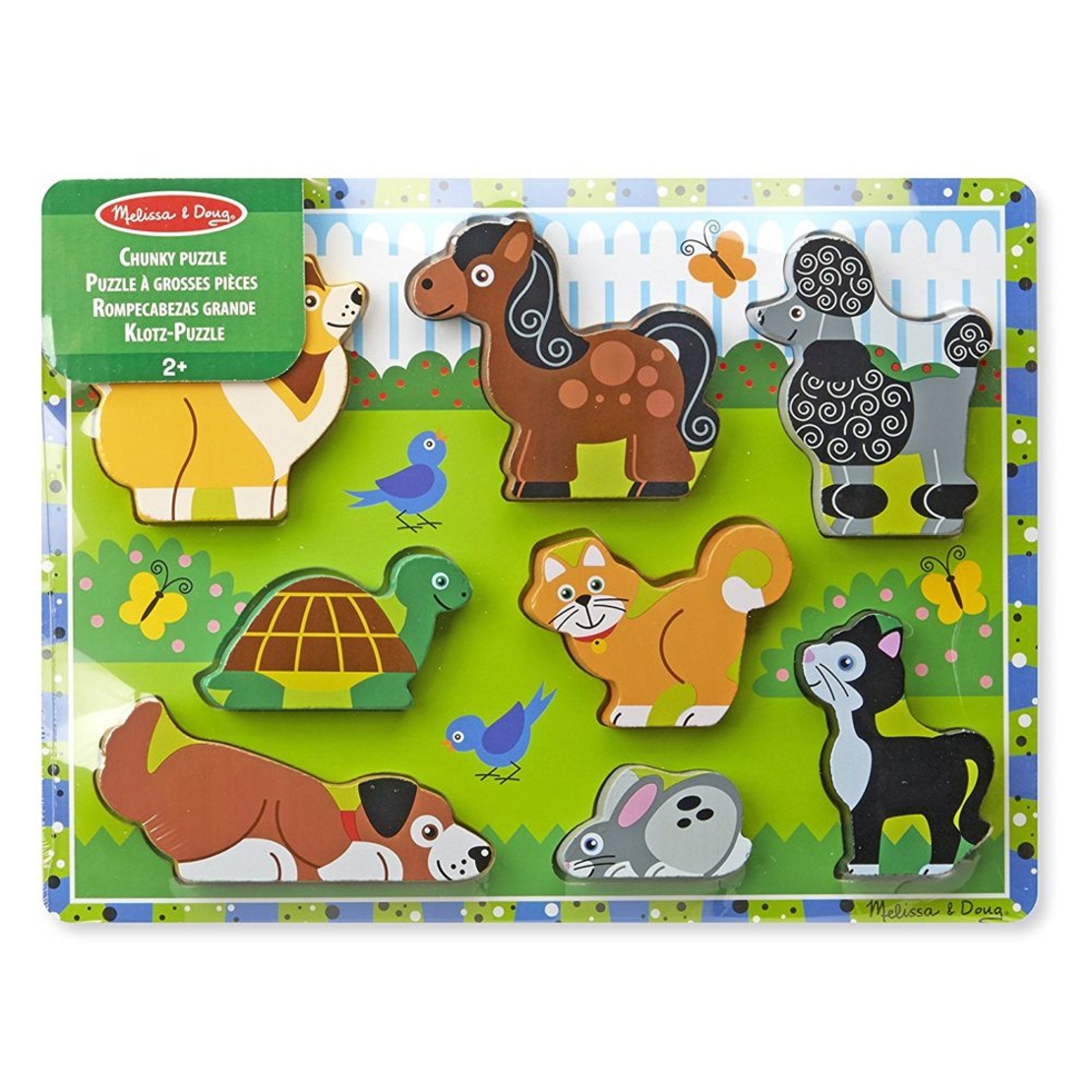 Дървен пъзел Melissa and Doug Домашни любимци 13724