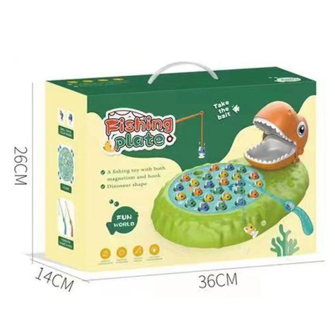 Настолна игра с рибки Raya Toys с динозавър
