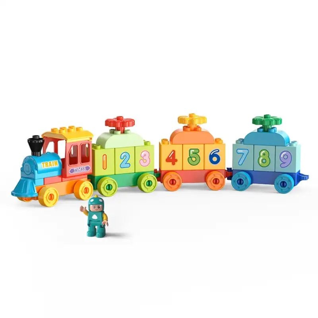 Конструктор Feelo Мини влакче с цифри, 56 ч.