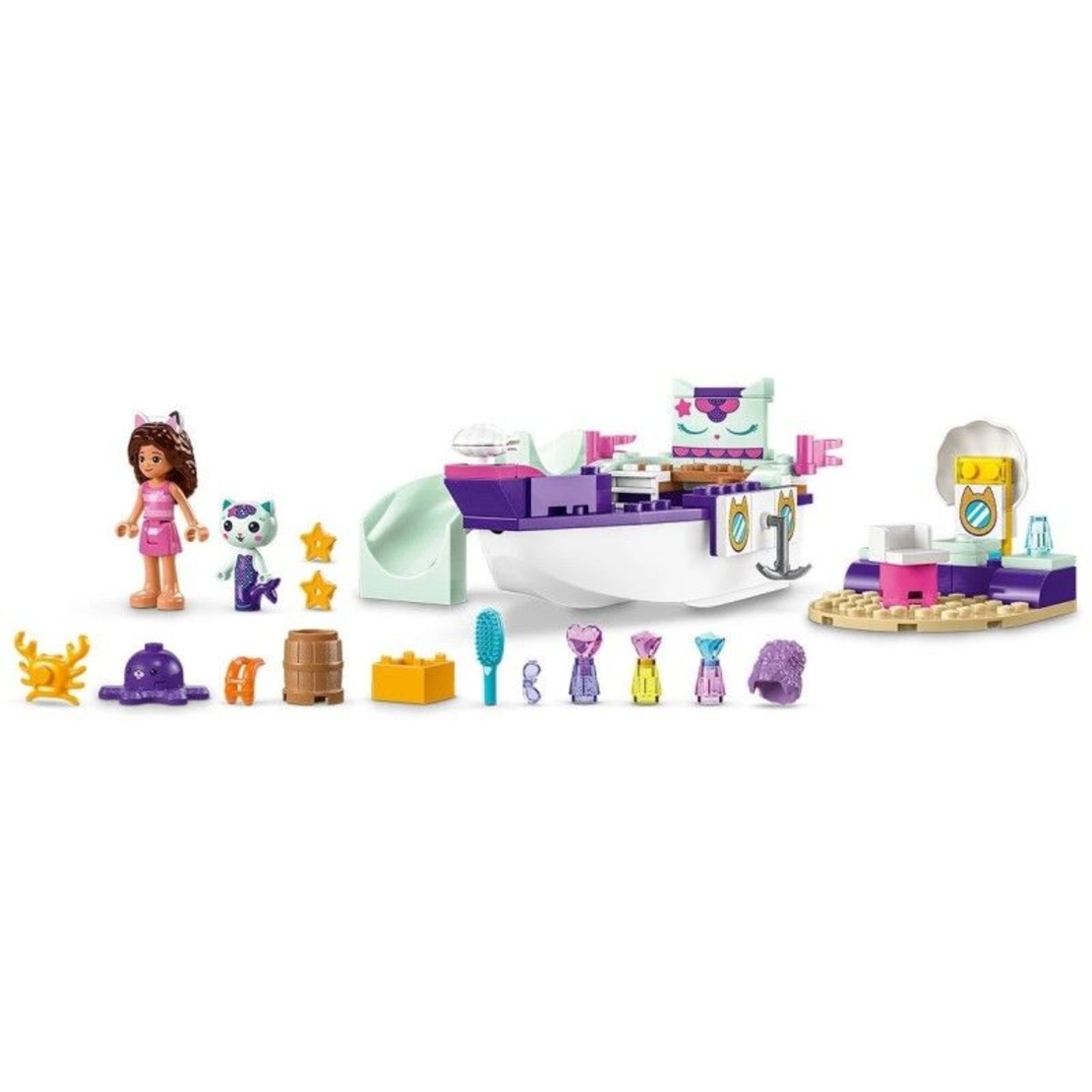 LEGO® Gabby's Dollhouse Спа корабът на Габи и Котката-русалка 10786