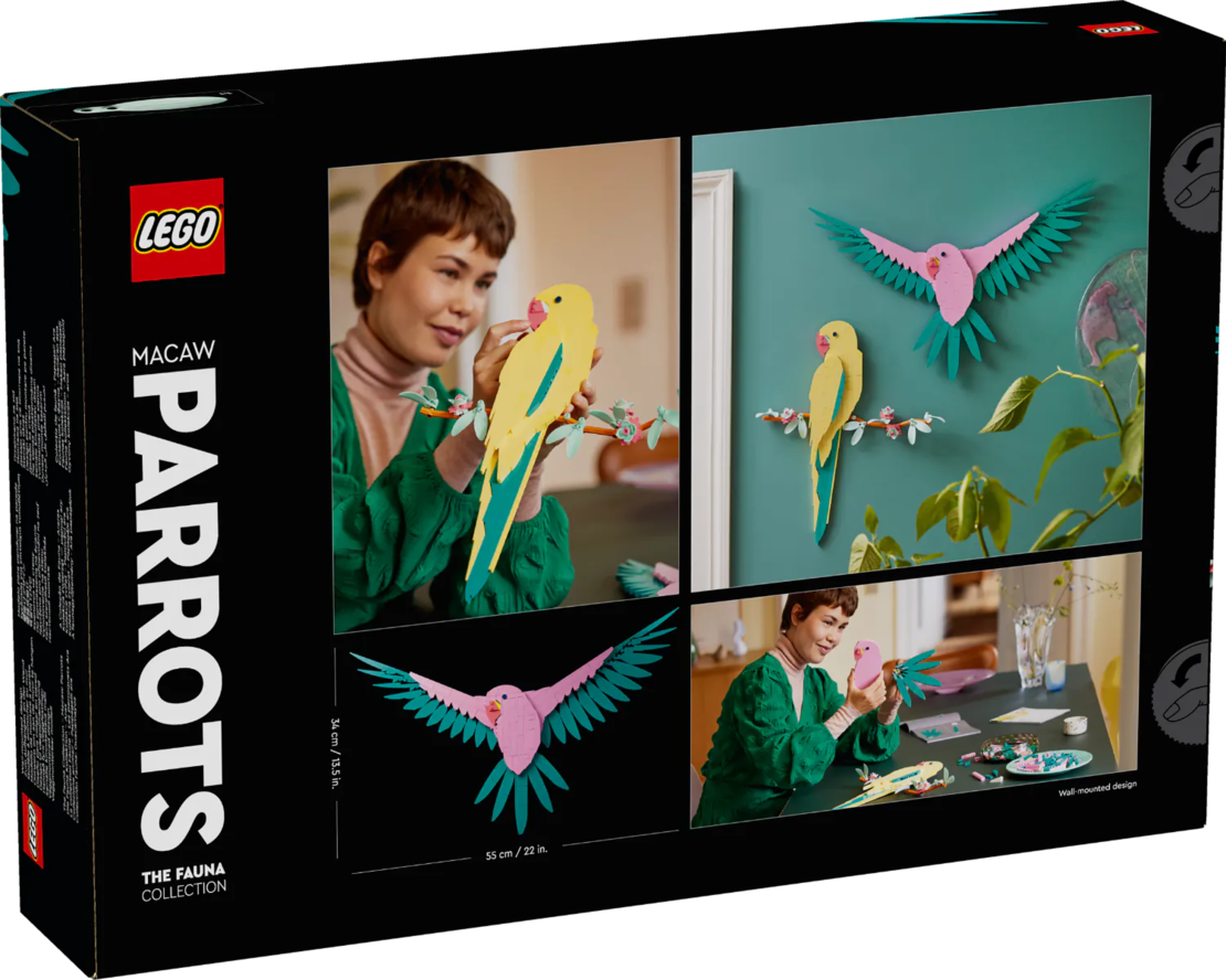 LEGO® Art Колекция с фауна – папагал ара 31211