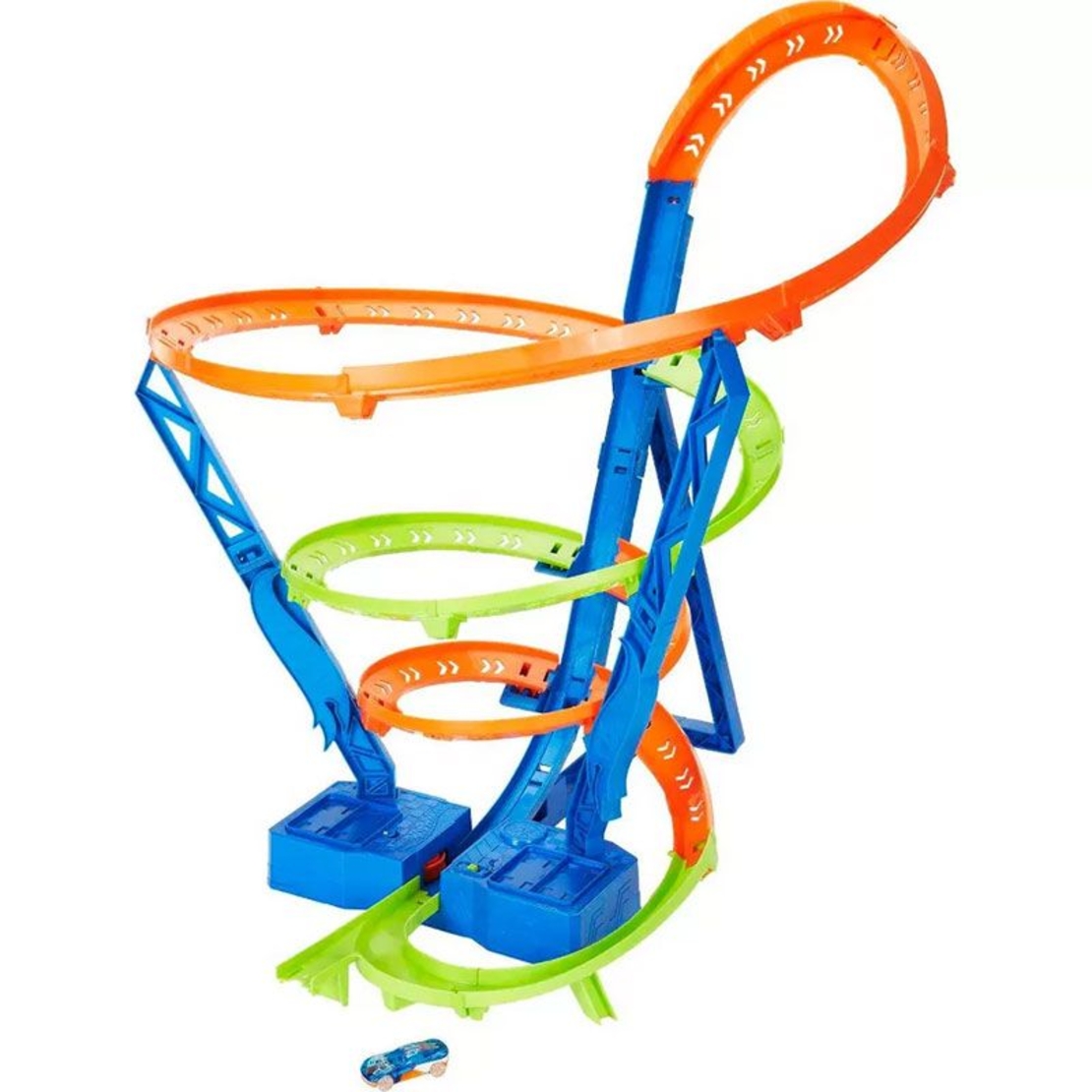 Детска писта Mattel Hot Wheels Spiral Speed Crash, с една кола