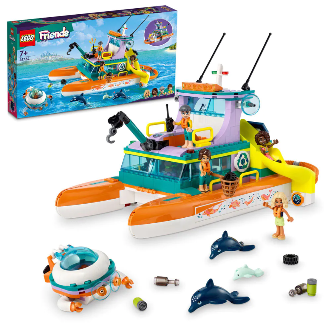LEGO® Friends Морска спасителна лодка 41734