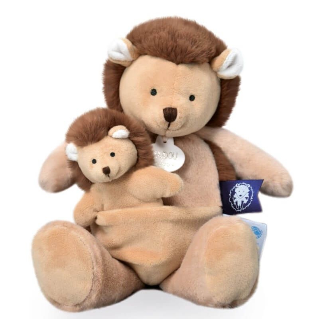 Плюшена играчка Doudou UNICEF Таралеж с бебе 25 см, DC3986