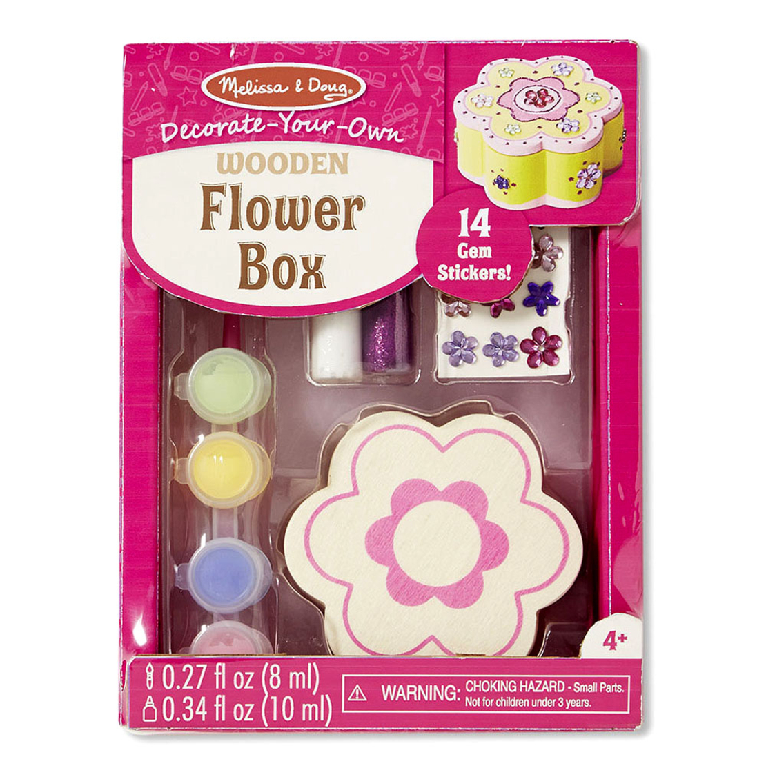 Декорирай своята дървена кутия Melissa and Doug Цвете 18852