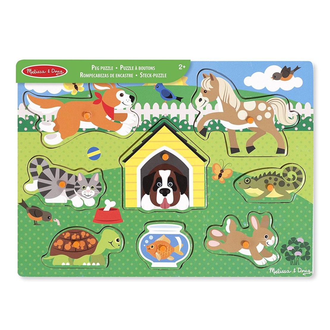 Дървен пъзел Melissa and Doug Домашни животни 19053