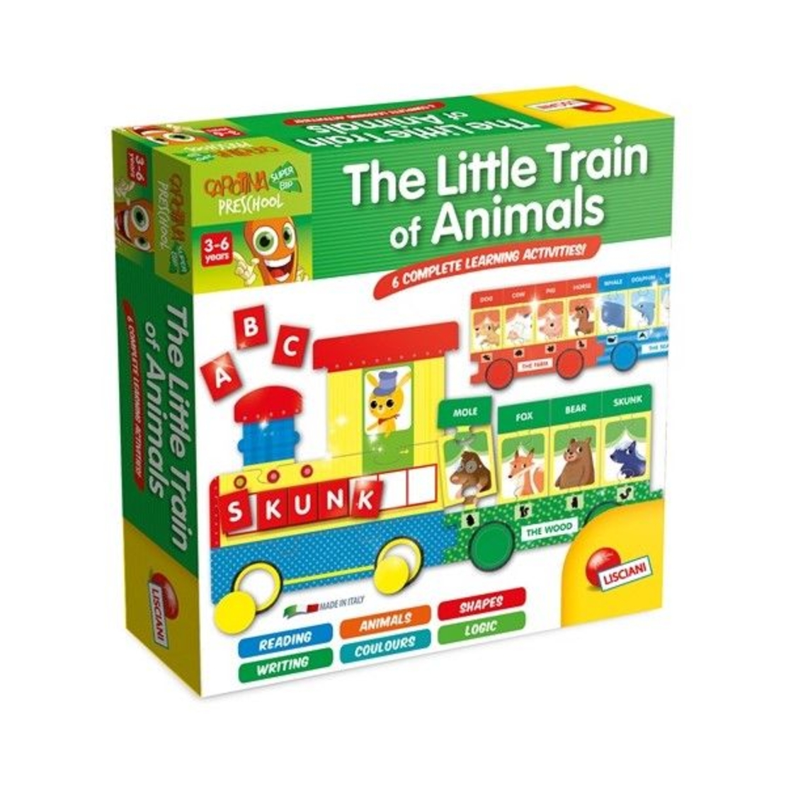 Образователна игра Lisciani Carotina plus Влакът на животните 50093