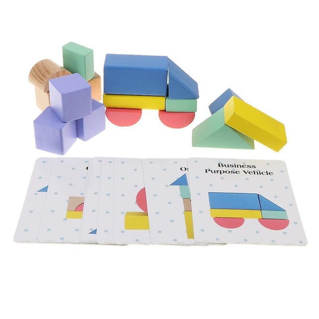 Raya Toys Дървени блокчета 15 части