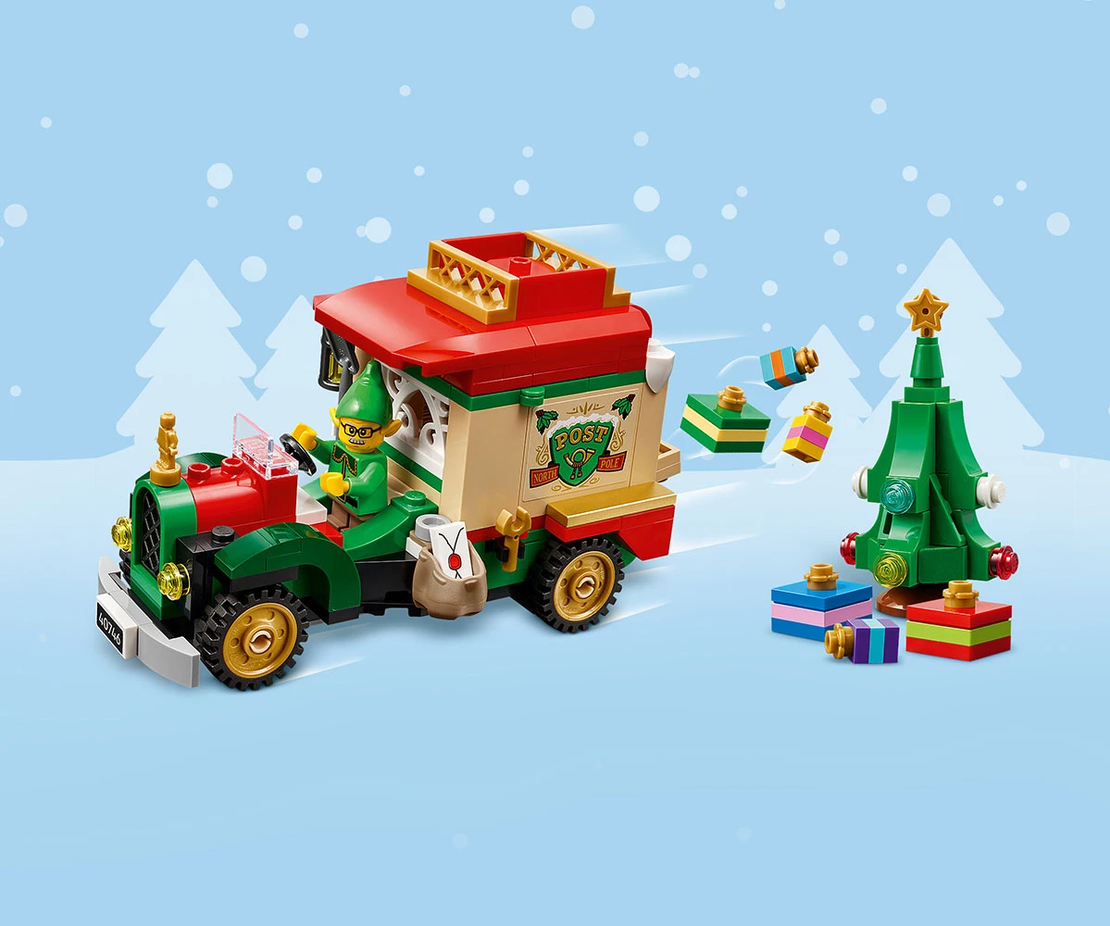 LEGO® Iconic Камионът за доставки на Дядо Коледа 40746