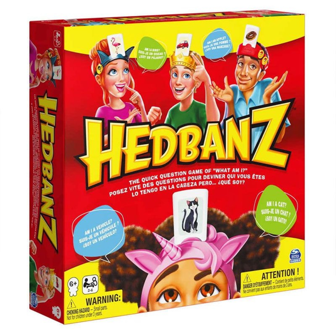 Настолна игра Spin Master HedBanz Какво съм аз?