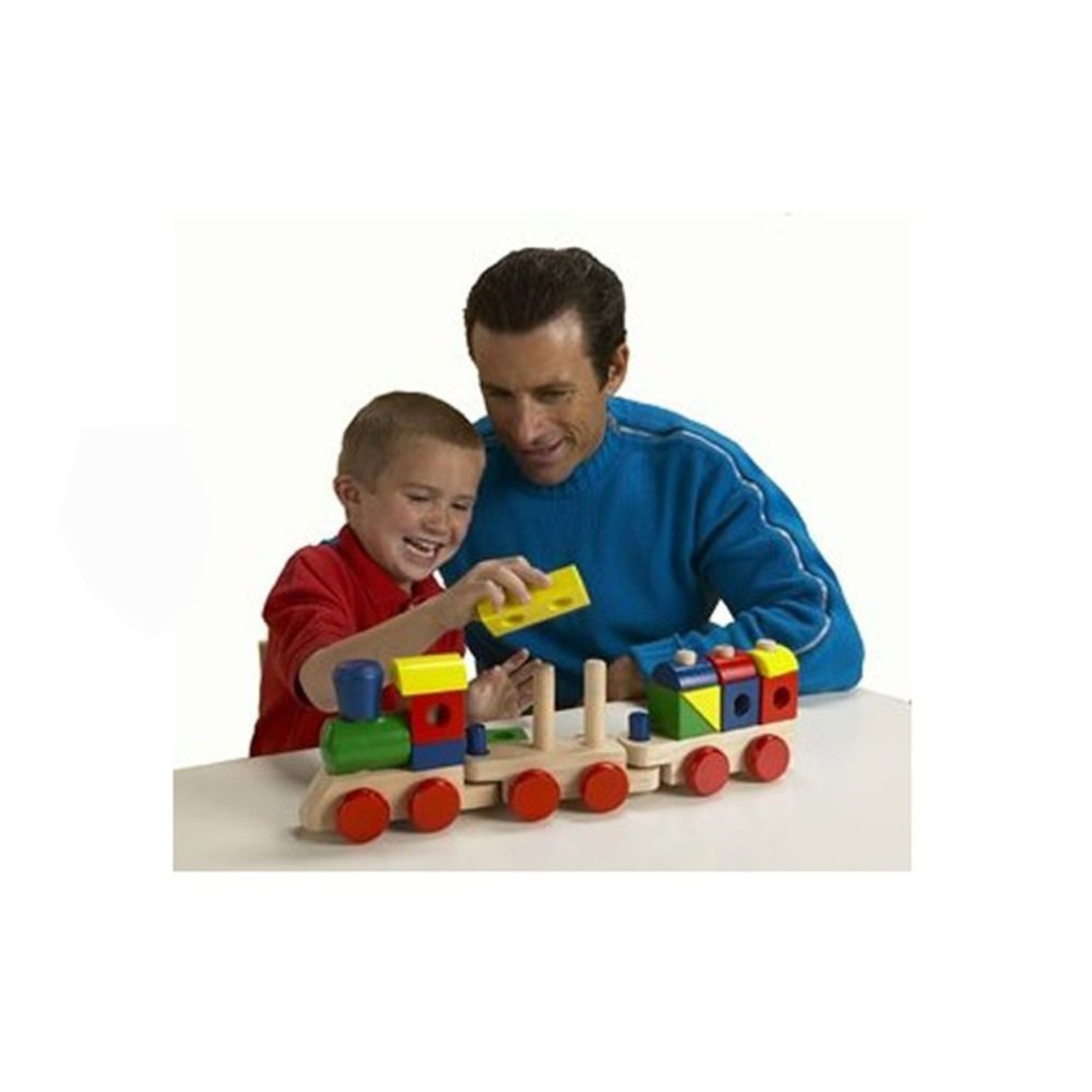 Дървен влак низанка Melissa and Doug 10572