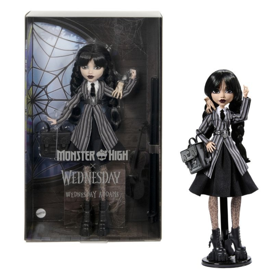 Кукла Mattel Monster High Wednesday Addams, с аксесоари