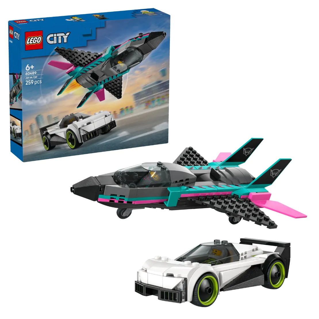 LEGO® City Джет срещу кола 60489