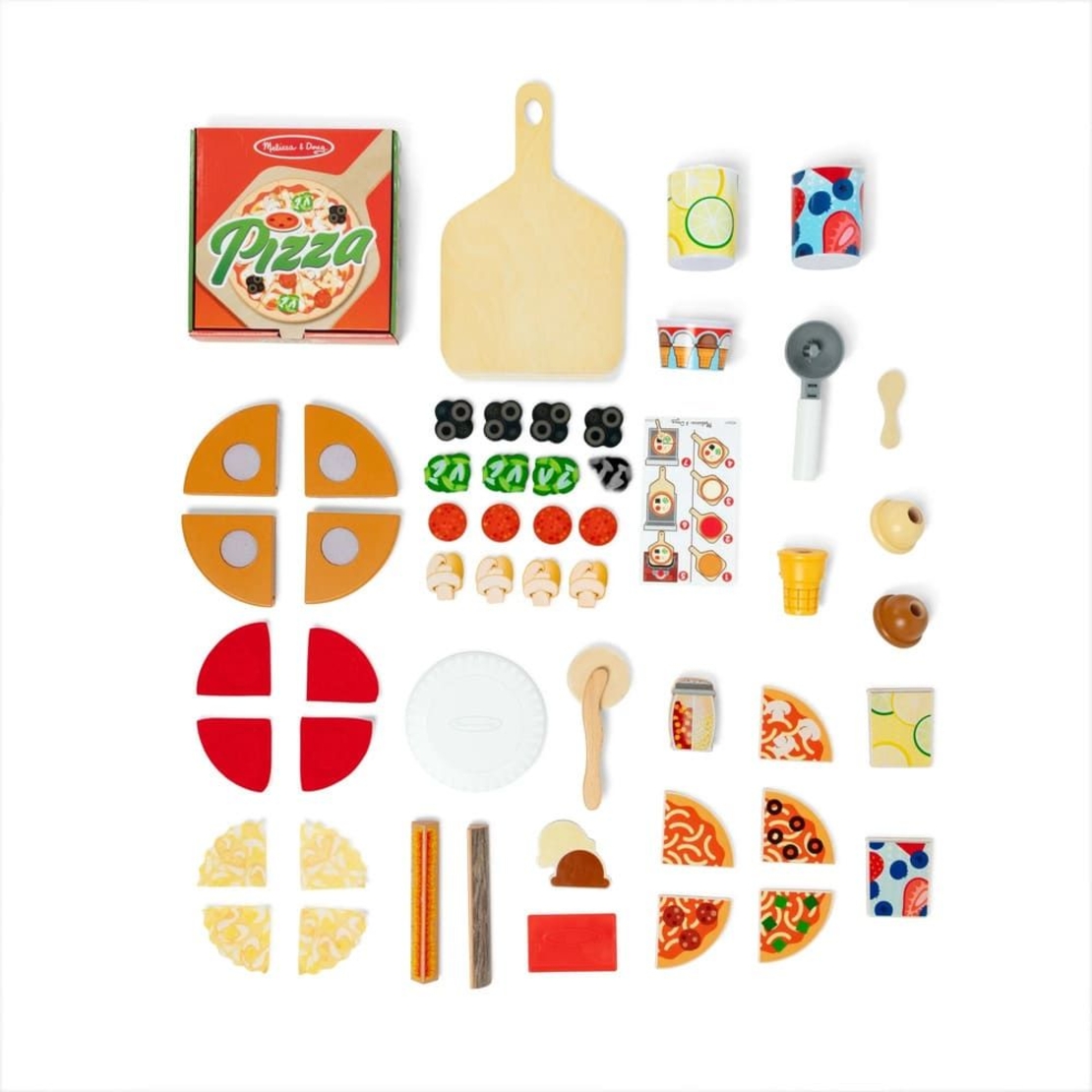 Детска дървена количка за пица Melissa and Doug 32201
